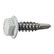 MIDWEST FASTENER Self-Drilling Screw, #10 x 3/4 in, Painted Stainless Steel Hex Head Hex Drive, 12 PK 39585